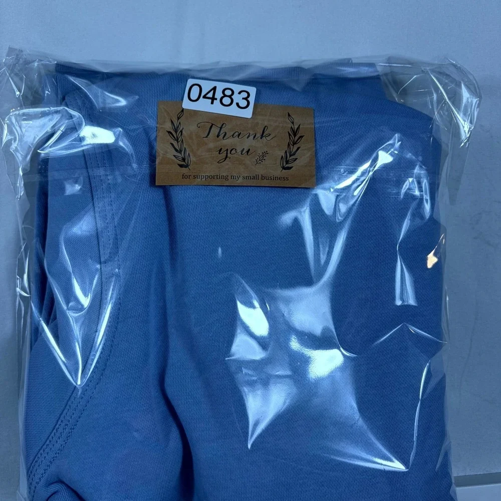 Nike Hoodie Mens L Blue Fleece Lined Embroidered Swoosh Logo Drawstring Pullover